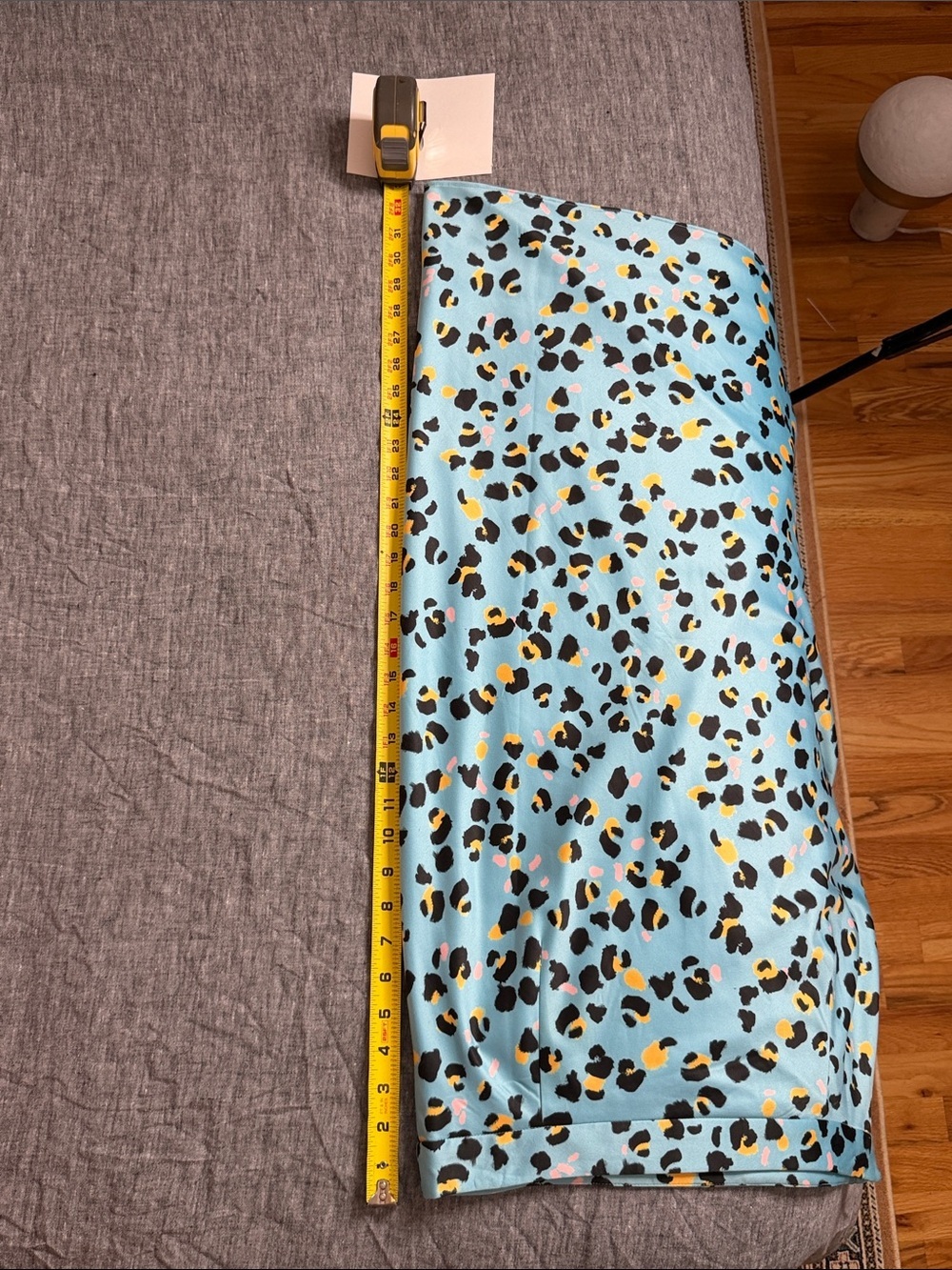 Anthropologie Hutch Eclectic Leopard Midi Skirt Blue - Size 12 - Picture 7 of 10